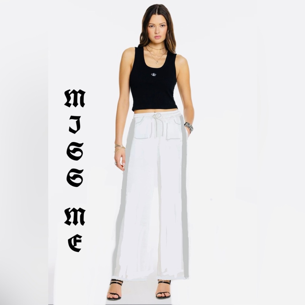 Miss Me Women's Wide-Leg  jogger Pants